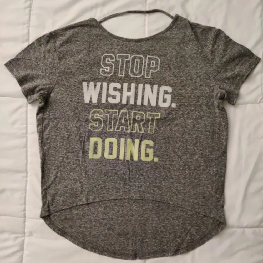 Grey Low Back Top S